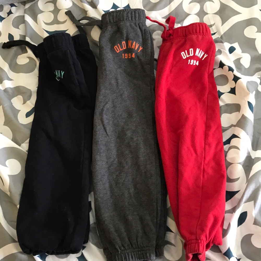 Set of 3 old navy sweat pants 3T